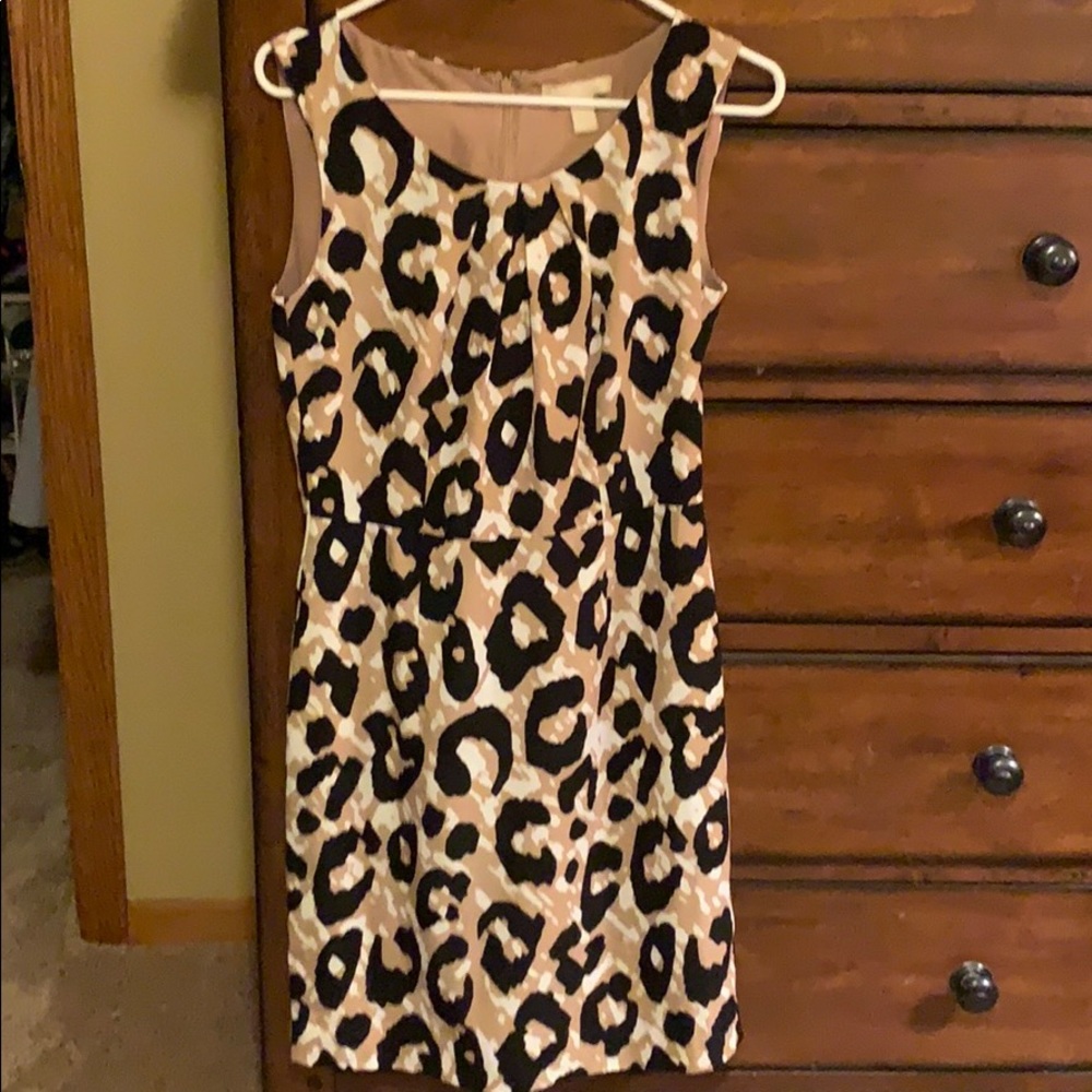 Banana Republic Animal Print Sleeveless Dress